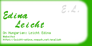 edina leicht business card